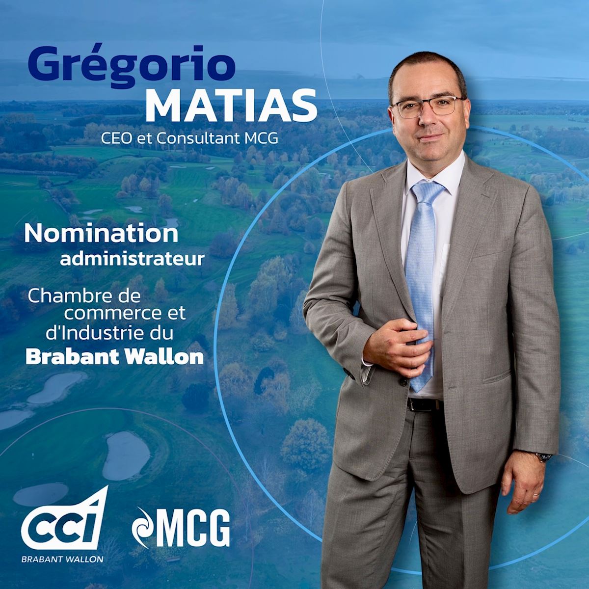 Grégorio Matias nommé administrateur de la CCI Brabant Wallon